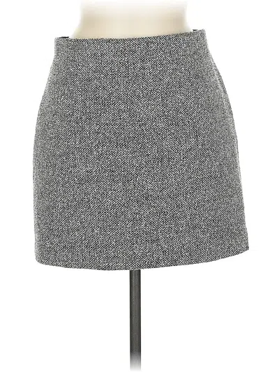 Pre-owned H&m Casual Skirt In Gray
