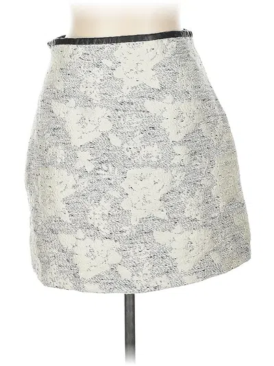 Pre-owned H&m Casual Skirt In Gray