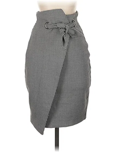 Pre-owned H&m Casual Skirt In Gray