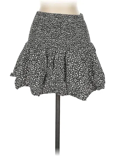 Pre-owned H&m Casual Skirt In Gray