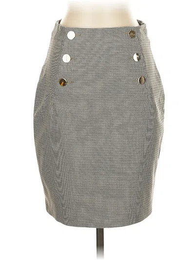 Pre-owned H&m Casual Skirt In Gray
