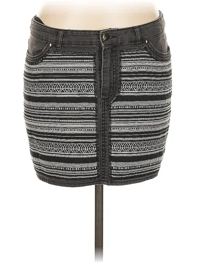 Pre-owned H&m Casual Skirt In Gray