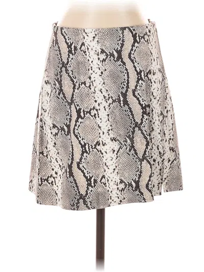 Pre-owned H&m Casual Skirt In Gray