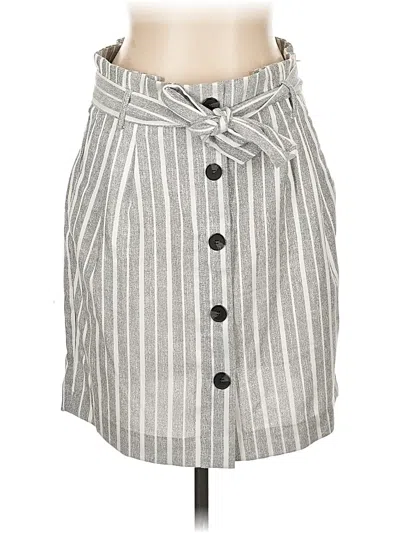 Pre-owned H&m Casual Skirt In Gray