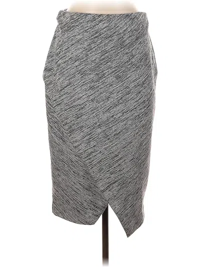 Pre-owned H&m Casual Skirt In Gray
