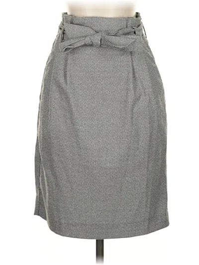 Pre-owned H&m Casual Skirt In Gray