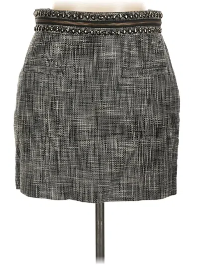 Pre-owned H&m Casual Skirt In Gray