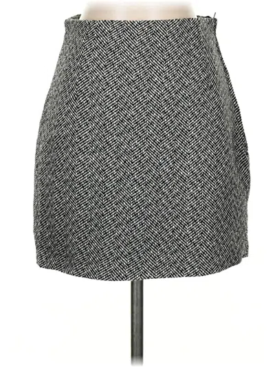Pre-owned H&m Casual Skirt In Gray