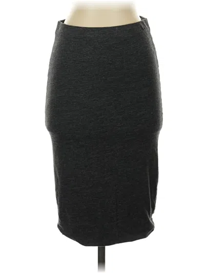 Pre-owned H&m Casual Skirt In Gray
