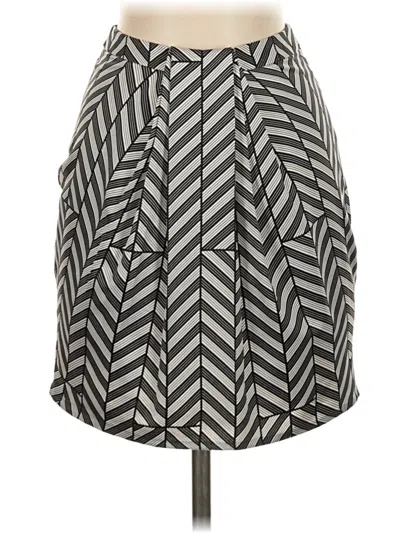 Pre-owned H&m Casual Skirt In Gray