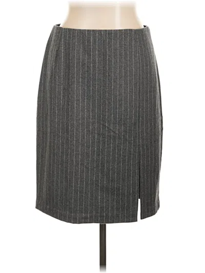 Pre-owned H&m Casual Skirt In Gray