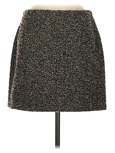 Pre-owned H&m Casual Skirt In Gray