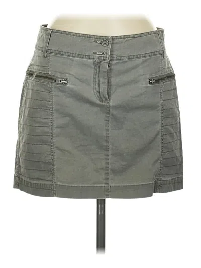 Pre-owned H&m Casual Skirt In Gray