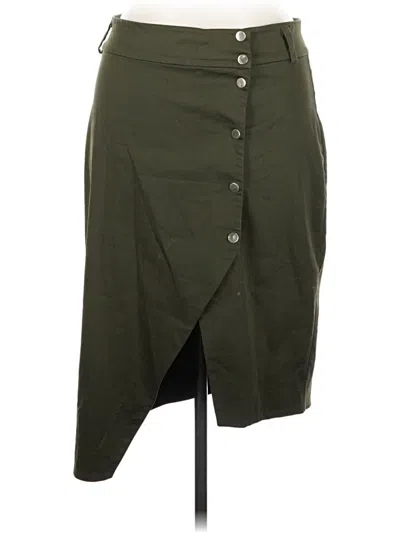 Pre-owned H&m Casual Skirt In Green