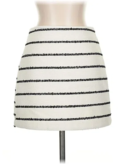 Pre-owned H&m Casual Skirt In Ivory