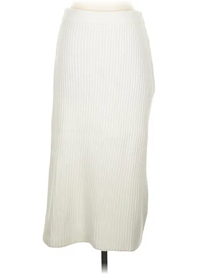 Pre-owned H&m Casual Skirt In Ivory