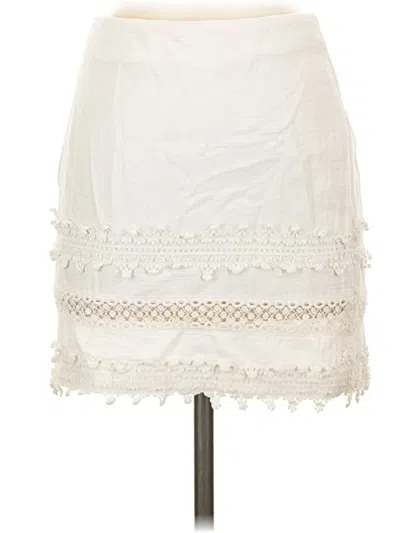 Pre-owned H&m Casual Skirt In Ivory