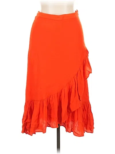 Pre-owned H&m Casual Skirt In Orange