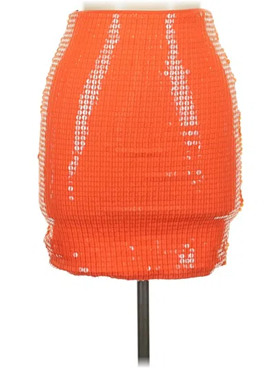 Pre-owned H&m Casual Skirt In Orange