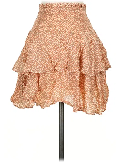 Pre-owned H&m Casual Skirt In Orange