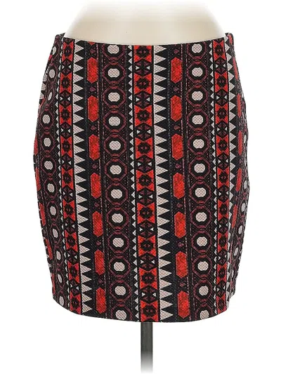 Pre-owned H&m Casual Skirt In Red