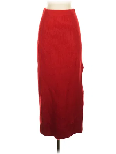 Pre-owned H&m Casual Skirt In Red