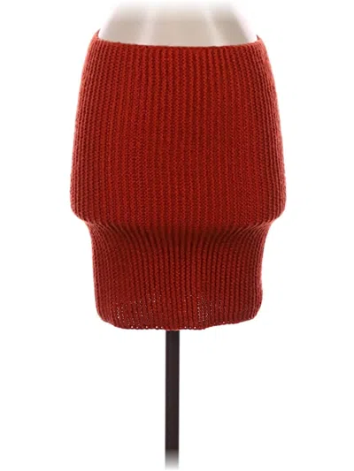 Pre-owned H&m Casual Skirt In Red