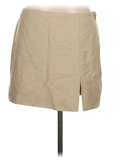 Pre-owned H&m Casual Skirt In Tan
