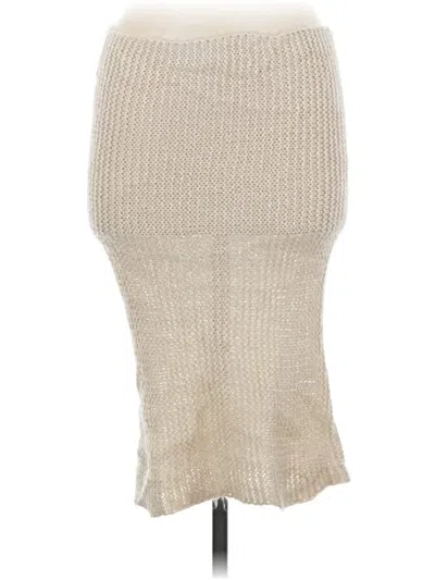 Pre-owned H&m Casual Skirt In Tan