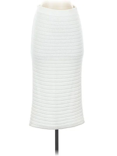Pre-owned H&m Casual Skirt In White
