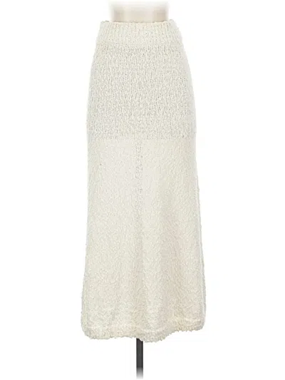 Pre-owned H&m Casual Skirt In White
