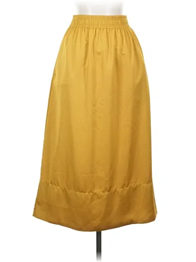 Pre-owned H&m Casual Skirt In Yellow