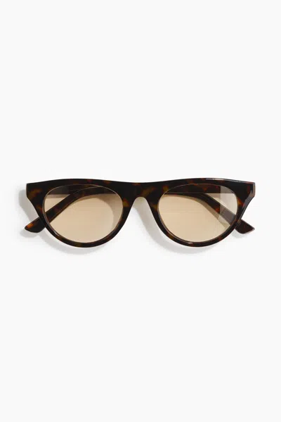 H&m Cat-eye Sunglasses In Brown/tortoiseshell Pattern