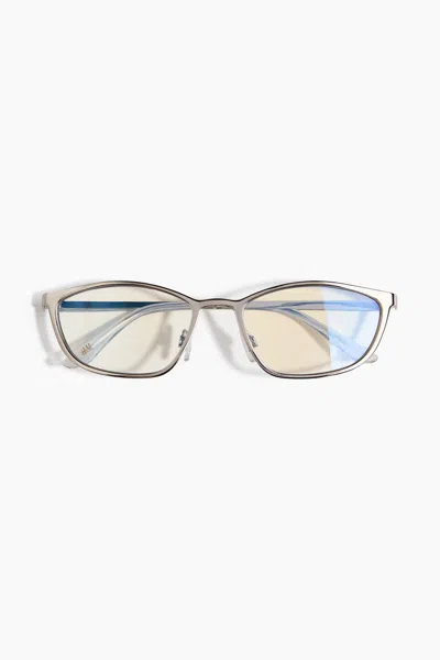 H&m Cat-eye Sunglasses In Silver-colored