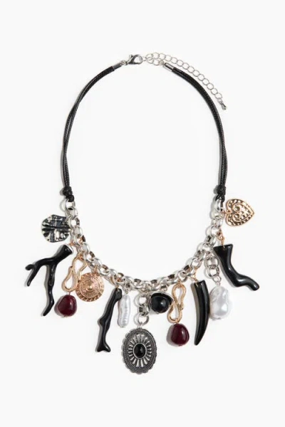 H&m Charm Necklace In Black
