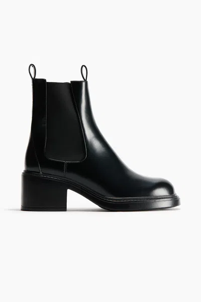 H&m Chelsea Boots With Heel In Black