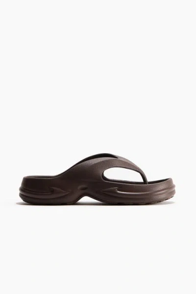 H&m Chunky Flip-flops In Brown