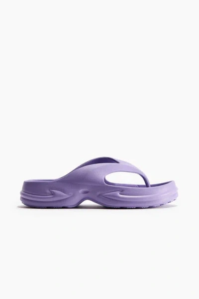 H&m Chunky Flip-flops In Purple