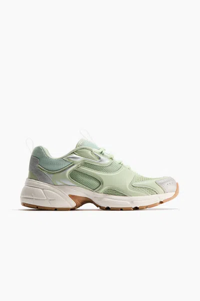 H&m Chunky Sneakers In Green