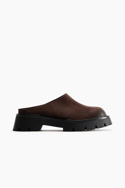 H&m Chunky Split Suede Mules In Multi
