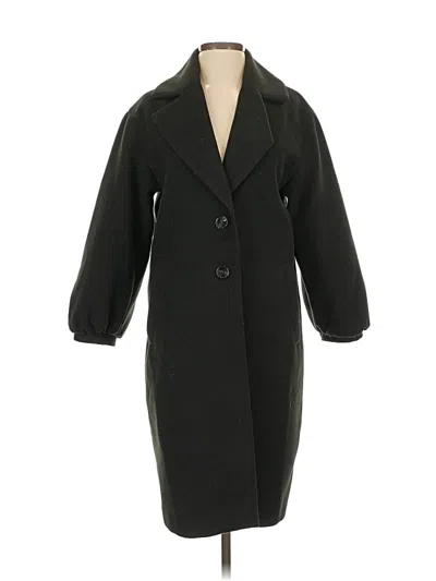 Pre-owned H&m Coat In Black