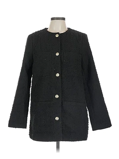 Pre-owned H&m Coat In Black