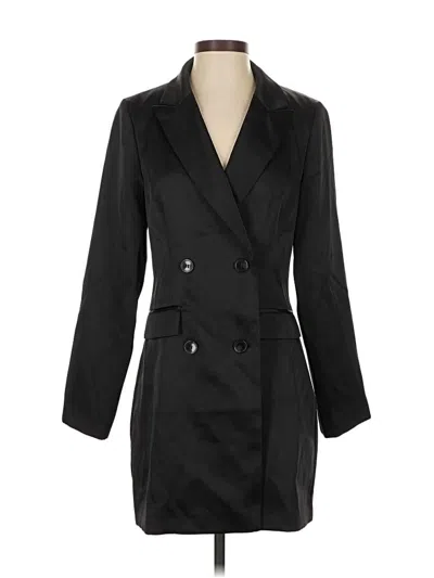 Pre-owned H&m Coat In Black