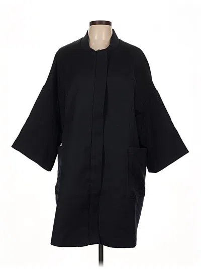 Pre-owned H&m Coat In Black