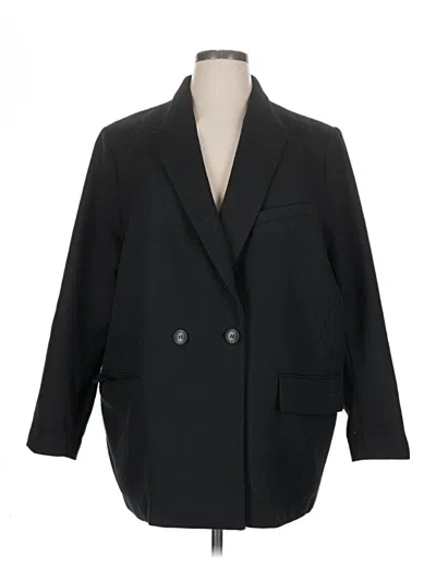 Pre-owned H&m Coat In Black