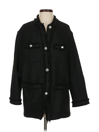 Pre-owned H&m Coat In Black