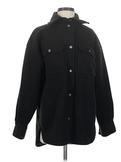 Pre-owned H&m Coat In Black