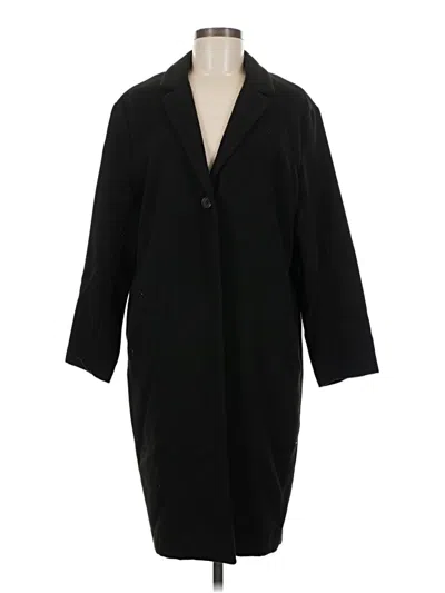 Pre-owned H&m Coat In Black