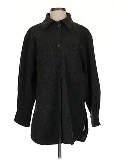 Pre-owned H&m Coat In Black