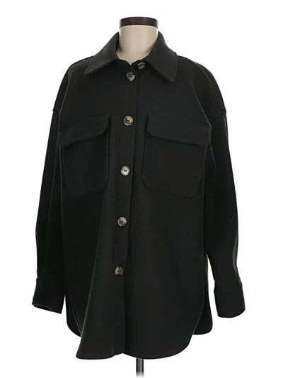 Pre-owned H&m Coat In Black